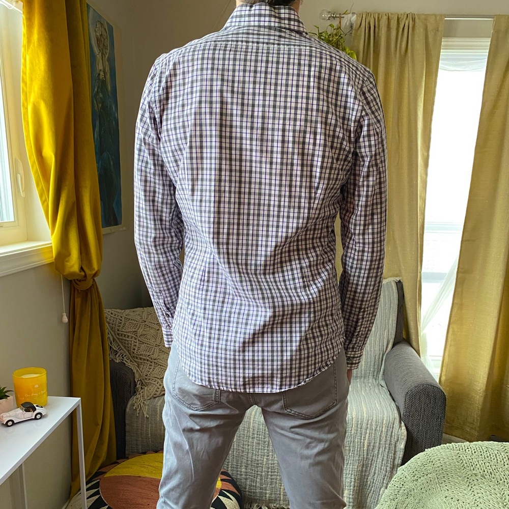 Express Fitted Men’s Button Down Size Medium - image 3